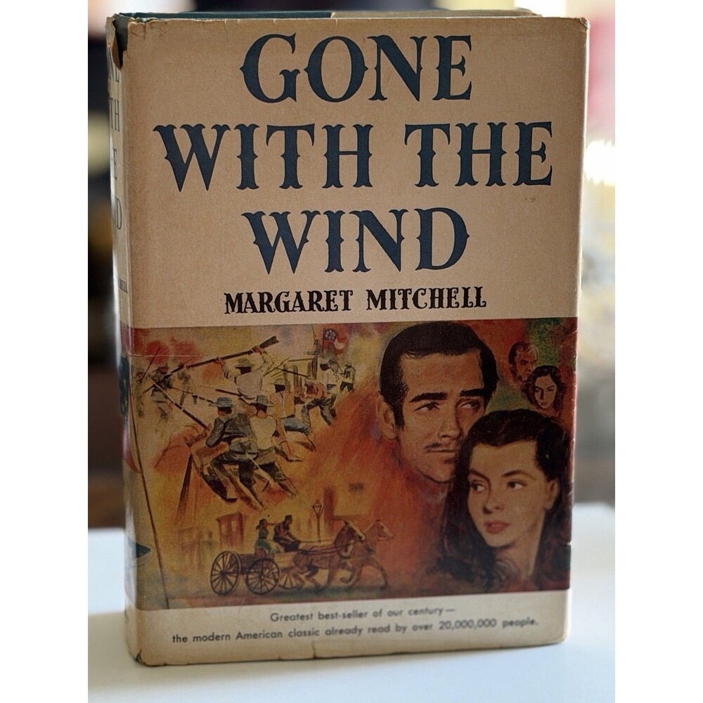 Gone With the Wind Margaret Mitchell Hardcover Macmillan Movie Dust Jacket VTG